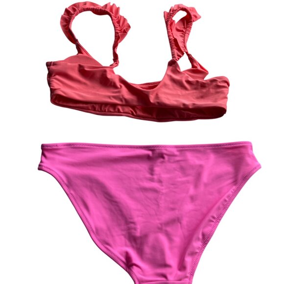 Aerie size M mismatched coral and pink SET medium NWT - Picture 3 of 9